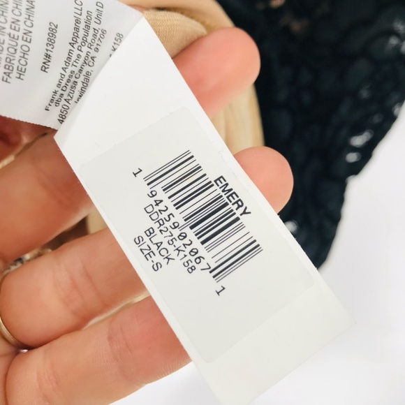 Dress the Population Black Lace Midi Dress - Picture 6 of 10